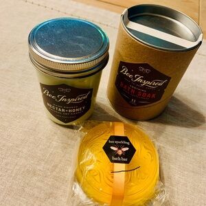 Bee Inspired Bath Products Soap Candle Bath Soap